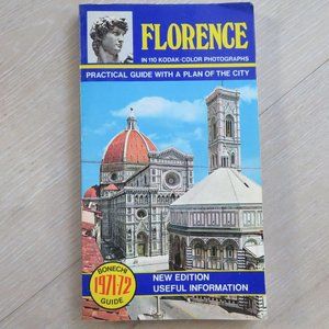 FLORENCE Bonechi Guide 1971-72 Practical Guide with a Plan of the City VINTAGE